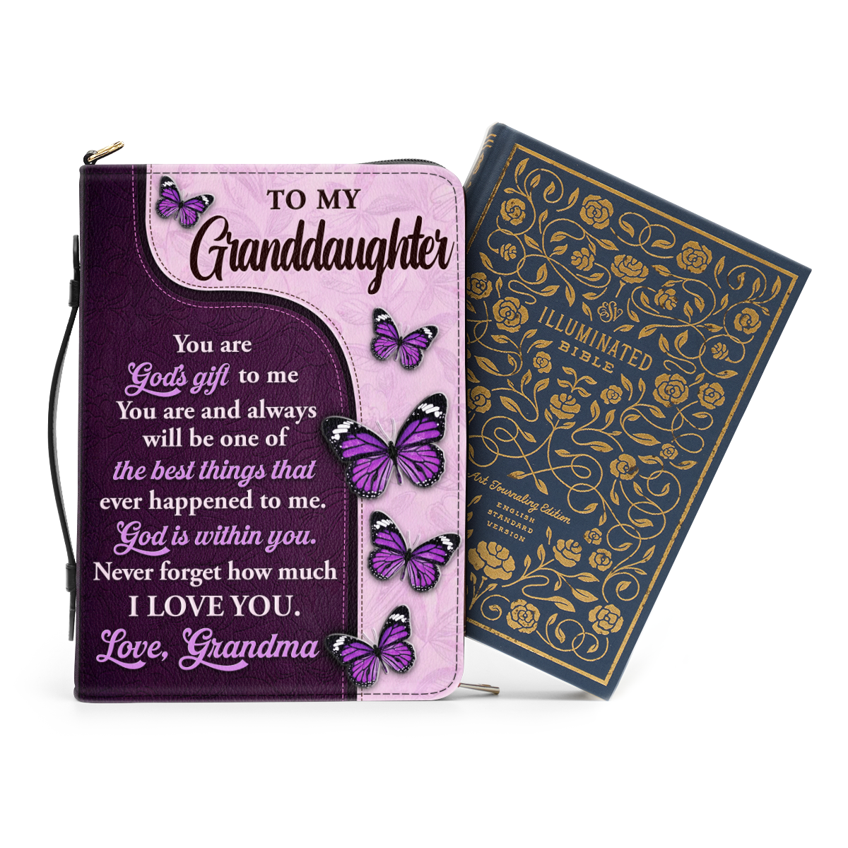 To My Daughter My Granddaughter | Personalized Bible Cover