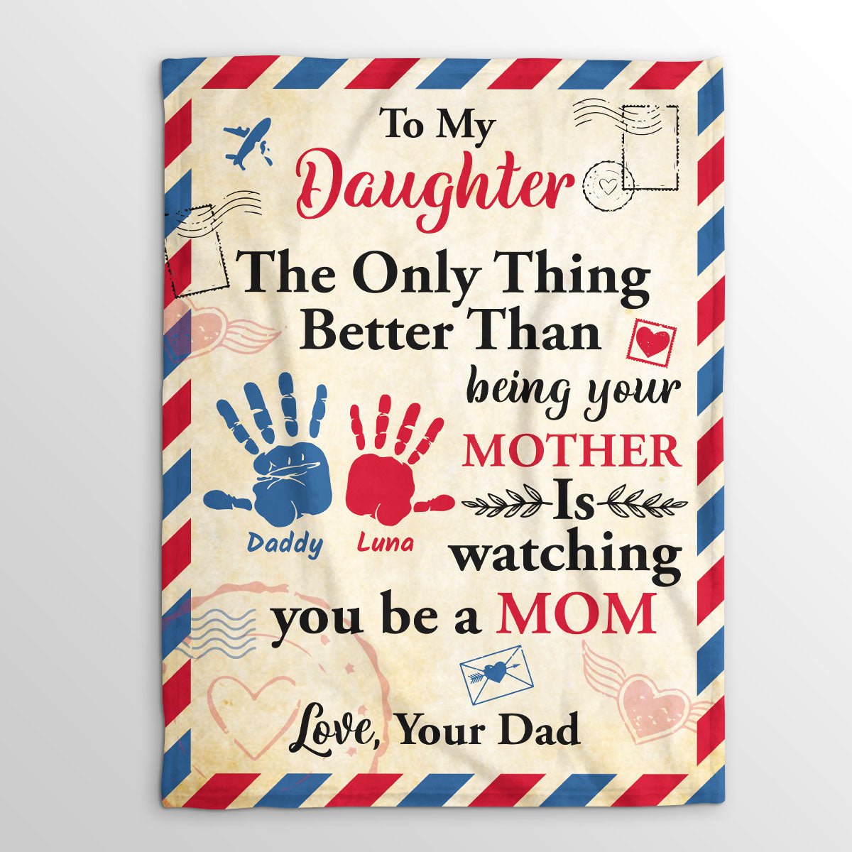 To My Daughter The Only Thing Better Than Being Your Mother | Personalized Fleece Blanket JSFBPT2439L