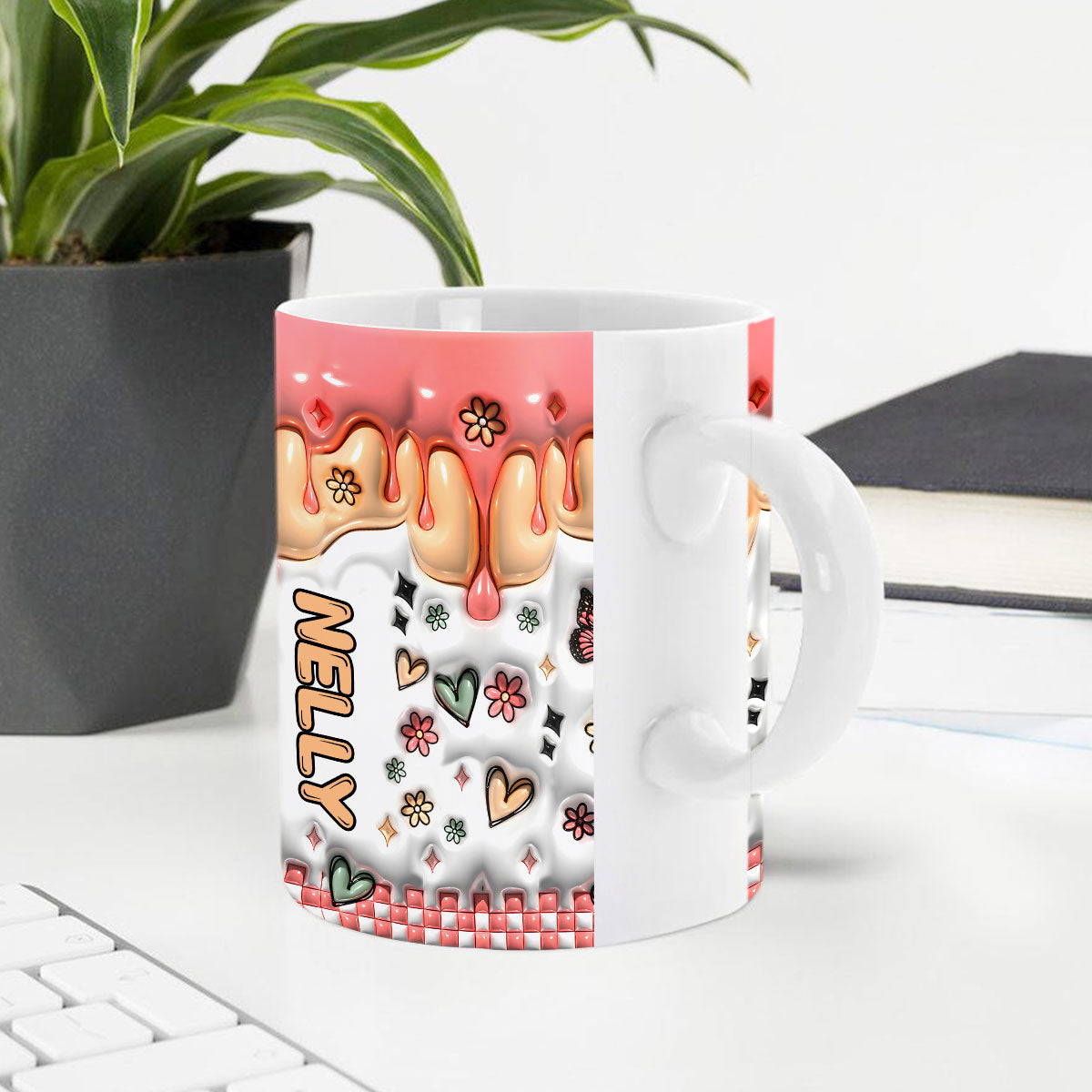 God Is Bigger Than | Personalized White Ceramic Mug JSMN08