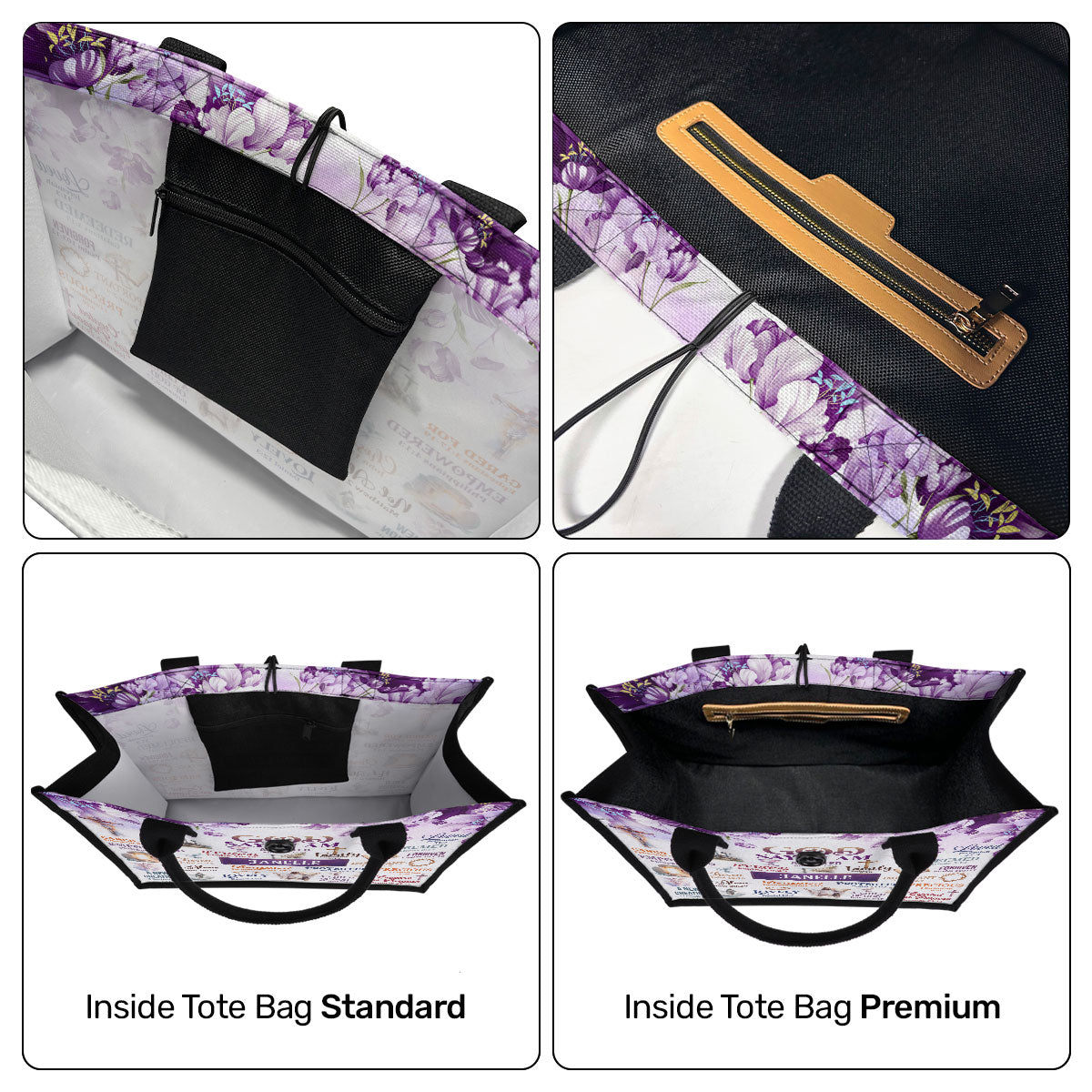 God Says I Am - Personalized New Canvas Tote Bag CTBM08