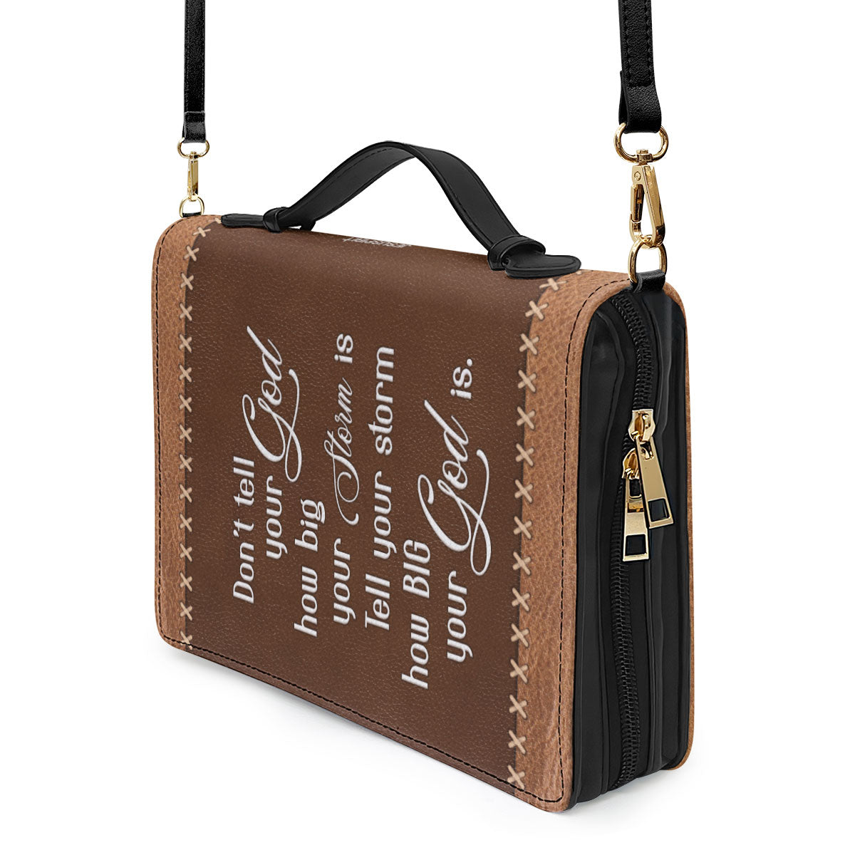 Tell Your Storm How Big Your God Is - Awesome Personalized Bible Cover HIHN281