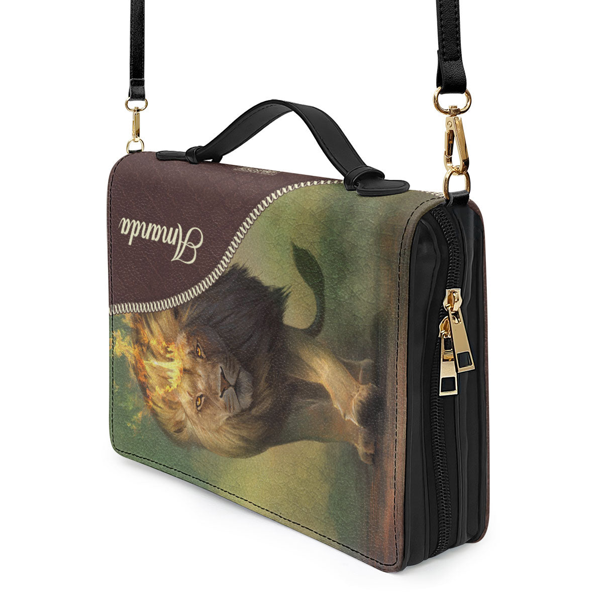 Beautiful Personalized Bible Cover - For My God Is With Me And Goes Before Me HIM317A