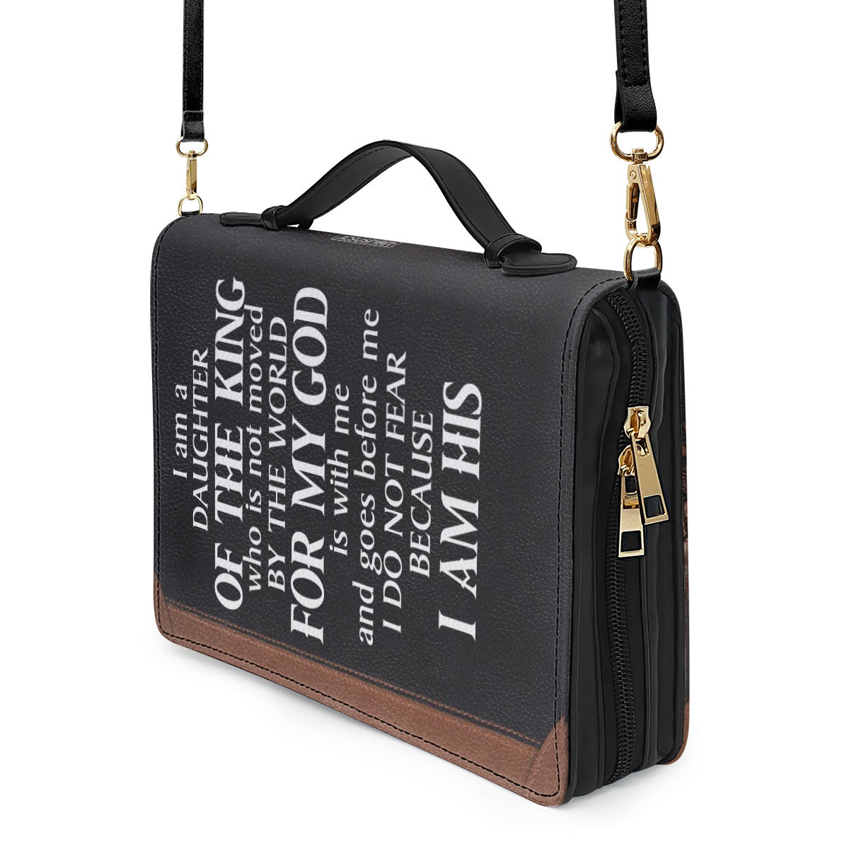 For My God Is With Me And Goes Before Me - Personalized Bible Cover HIM317B