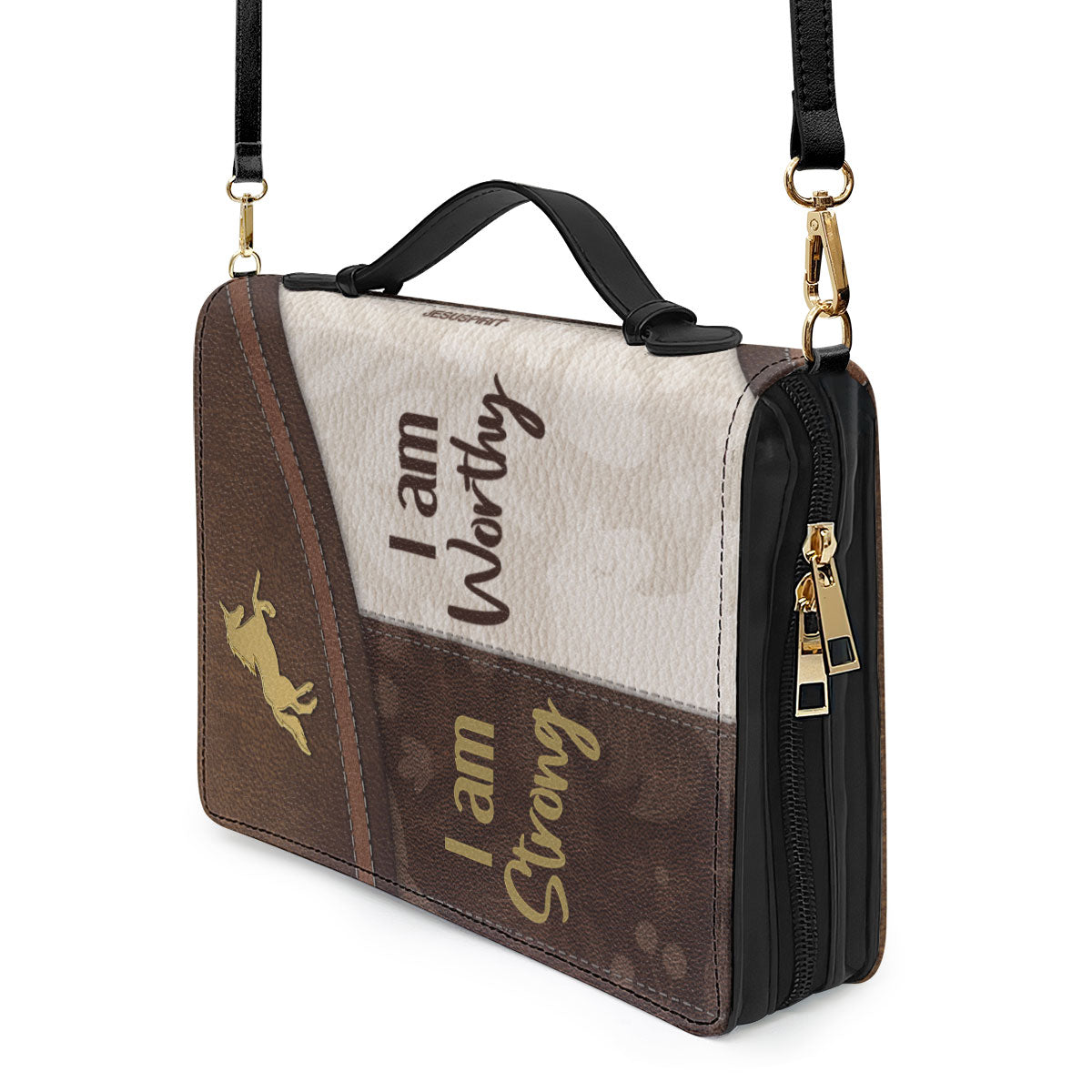 Beautiful Personalized Bible Cover - I Am Worthy HN11