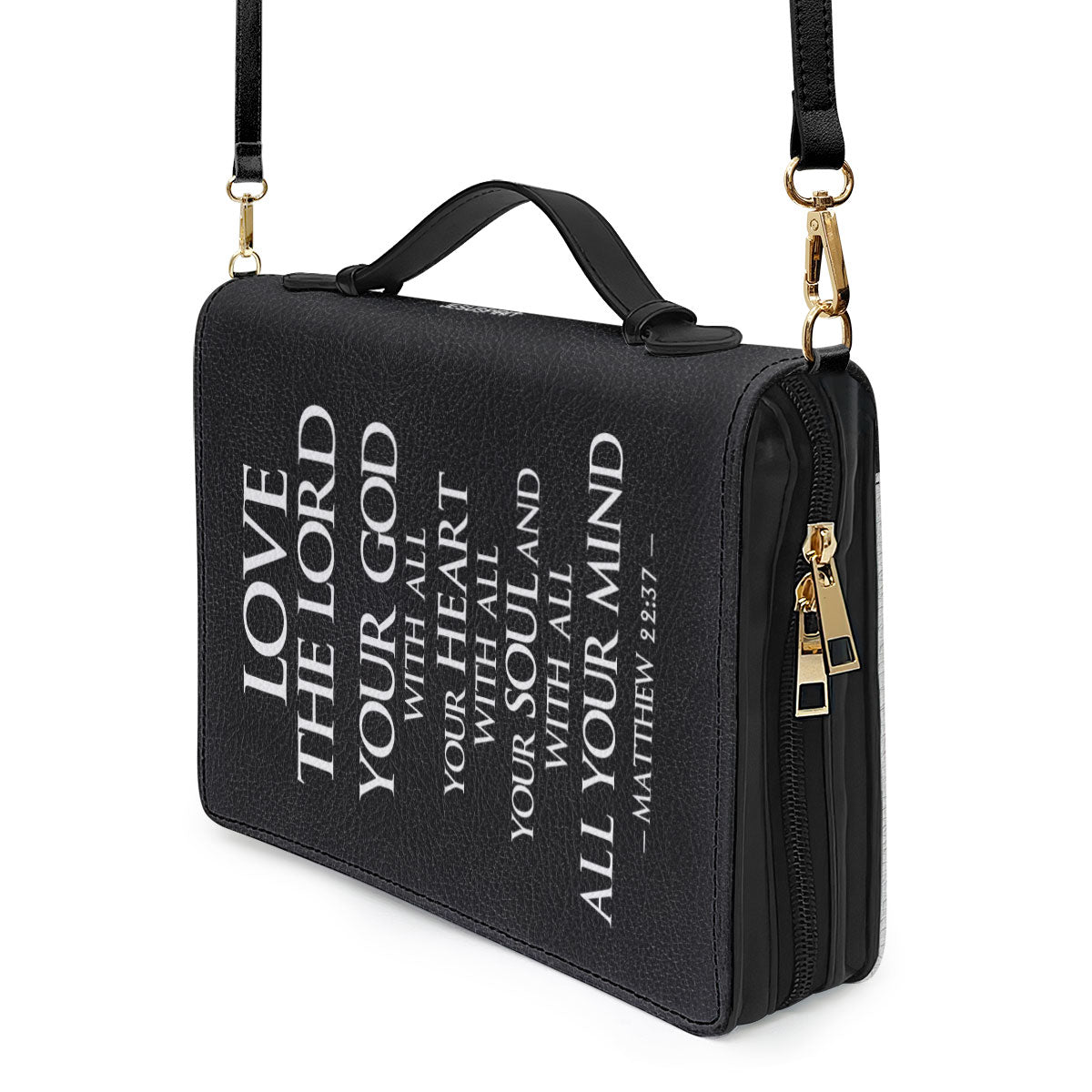 Jesuspirit Personalized Bible Cover | Love The Lord Your God With All Your Heart Bible Case | Ideal Gift For Church Staff NUH469B