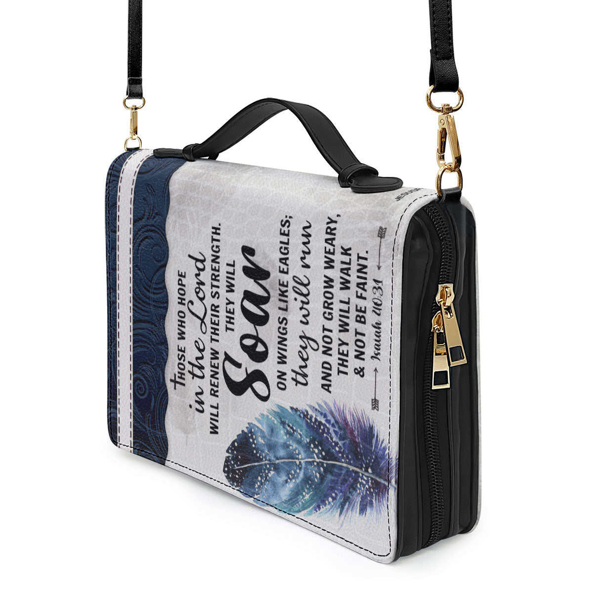 Must-Have Personalized Bible Cover - They Will Soar On Wings Like Eagles NUHN310