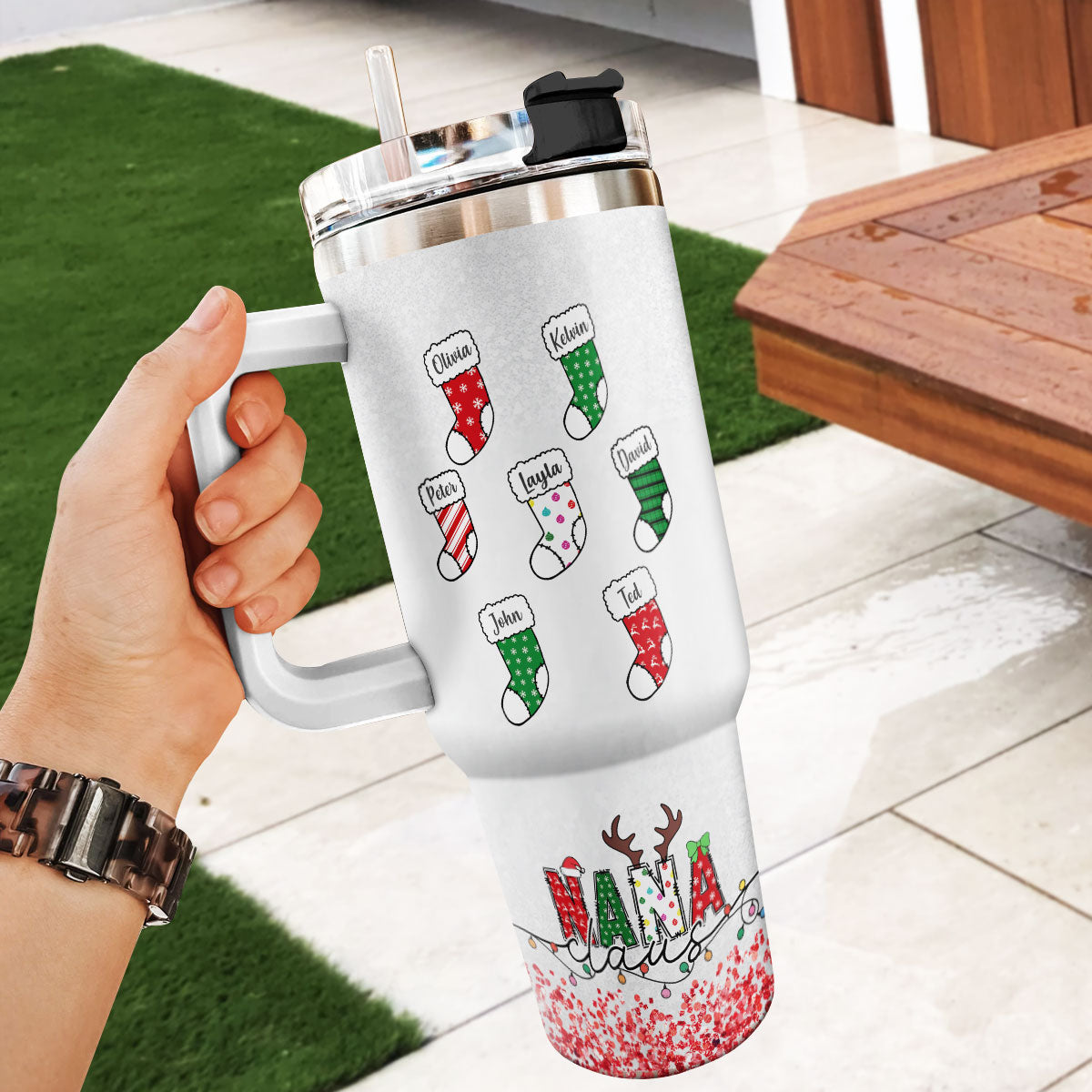 Grandma Claus | Personalized Stainless Steel Tumbler JSSSTPHN2194M