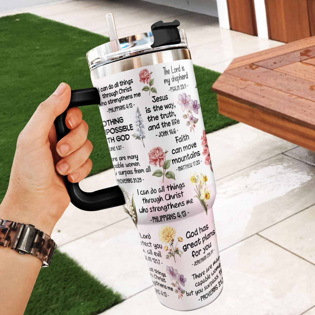 Bible Verse Do It Yourself | Personalized Stainless Steel Tumbler