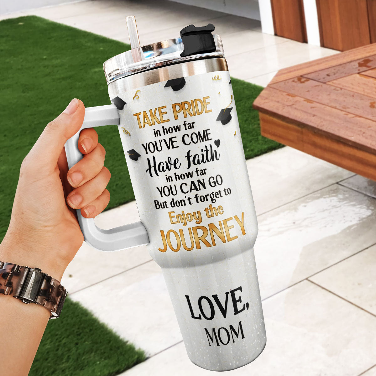To My Son Graduation | Personalized Stainless Steel Tumbler JSSSTHN1011