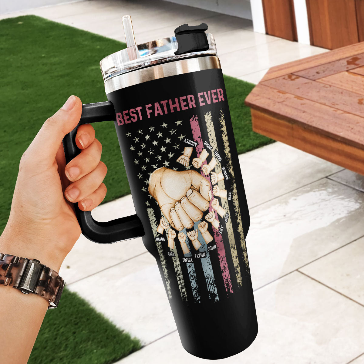 Best Dad Ever - Personalized Stainless Steel Tumbler SSTN15