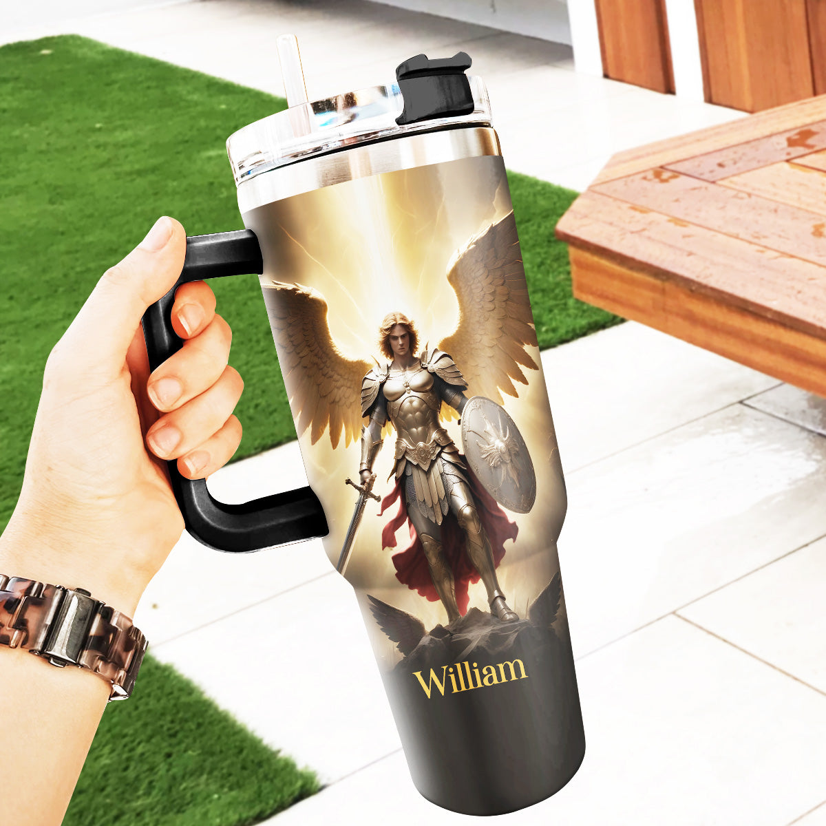 Saint Michael | Personalized Stainless Steel Tumbler JSSSTPTN1132L
