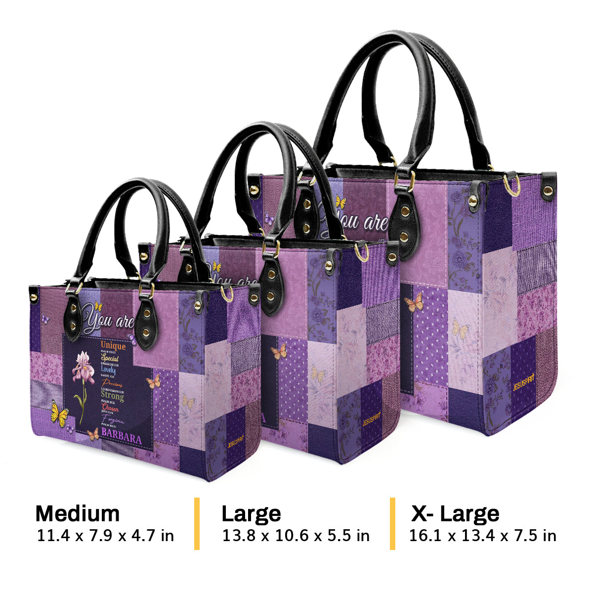 God Says You Are | Personalized Leather Handbag