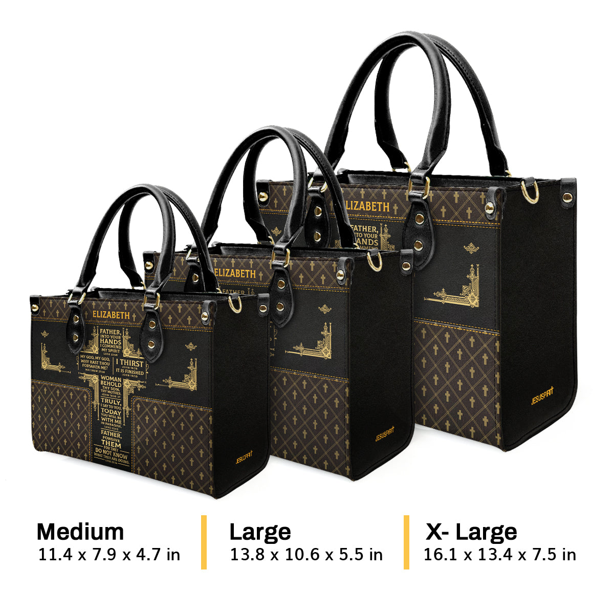 Seven Last Words | Personalized Leather Handbag