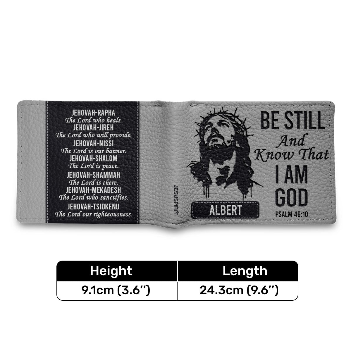 Be Still And Know That I Am | Personalized Folded Wallet For Men