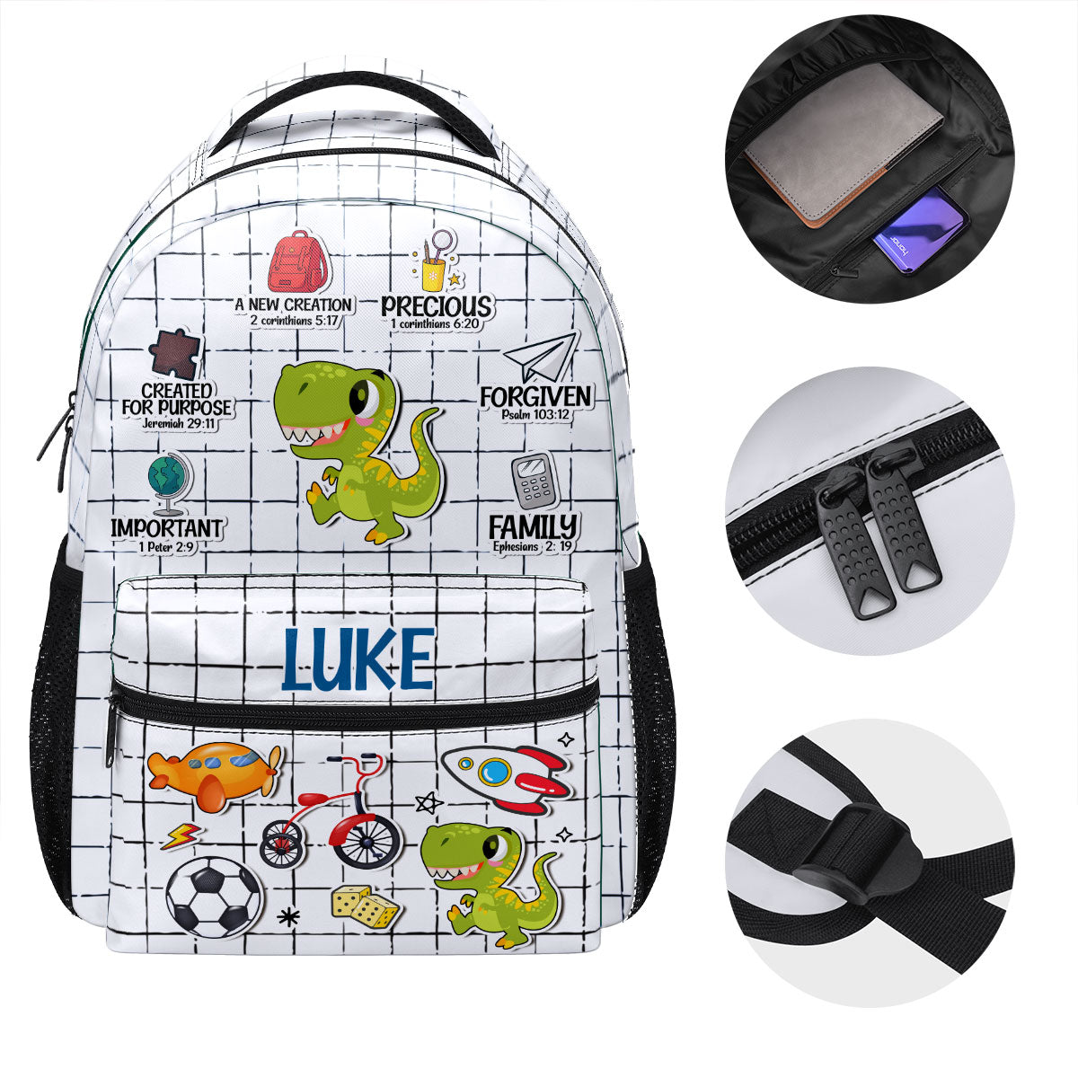Name Personalized | Personalized Backpack JSBPPH1071M