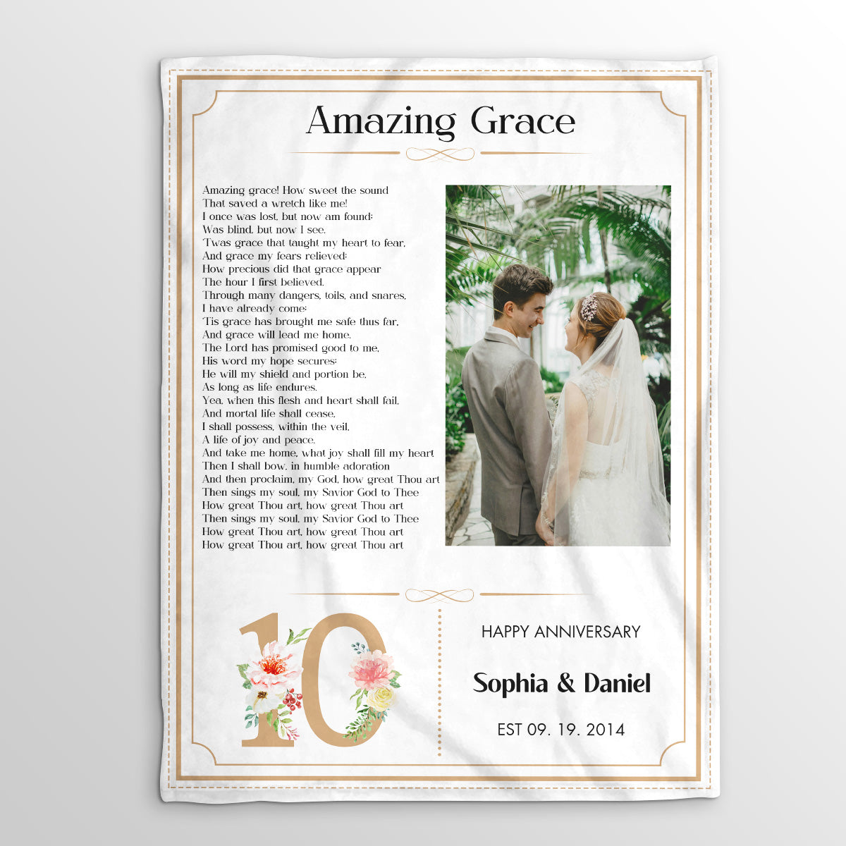 Wedding Hymns | Personalized Fleece Blanket JSFBHLTN1391TA
