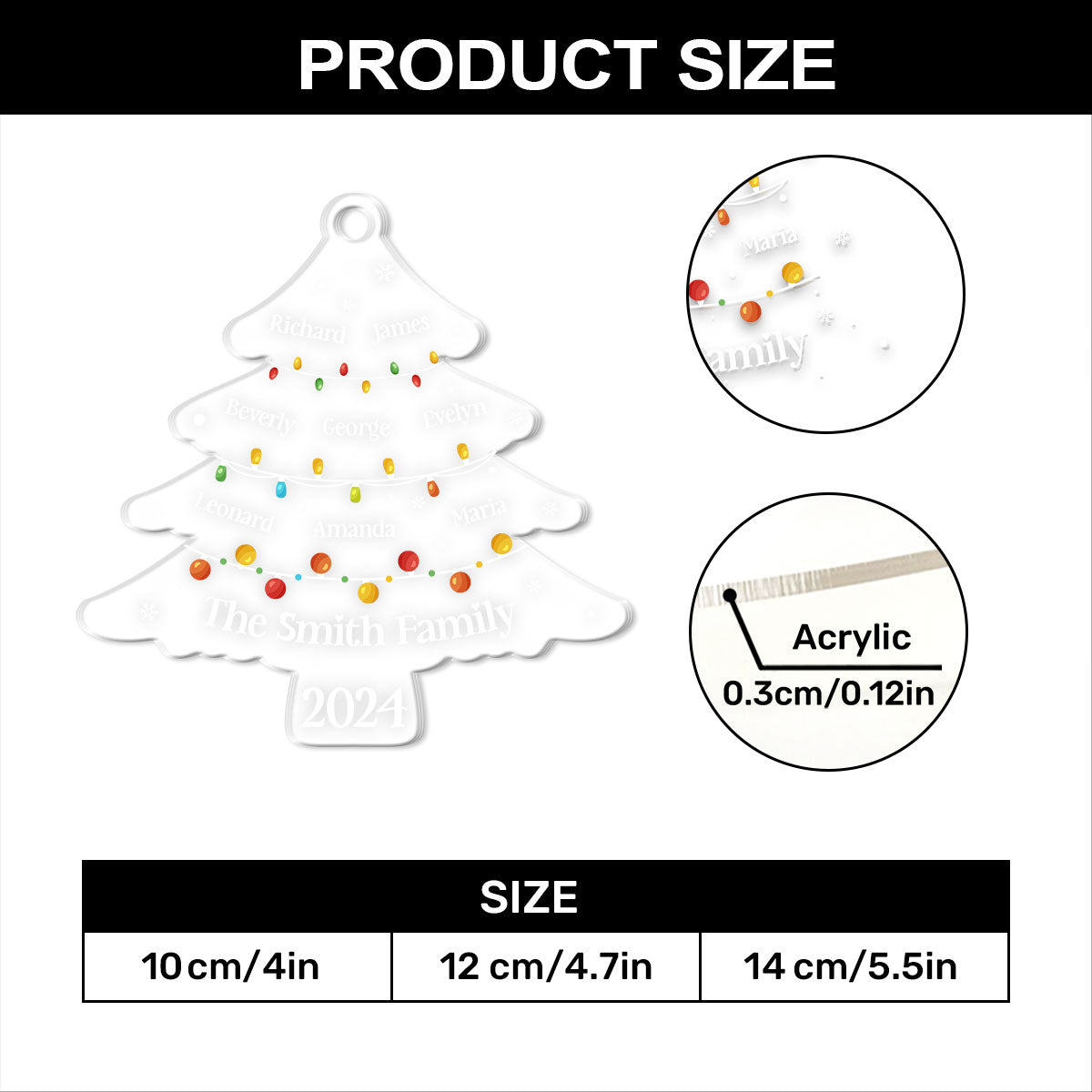 We Find The True Meaning Of Christmas | Personalized 1-Side Acrylic Ornament JSACOHLL2697TA