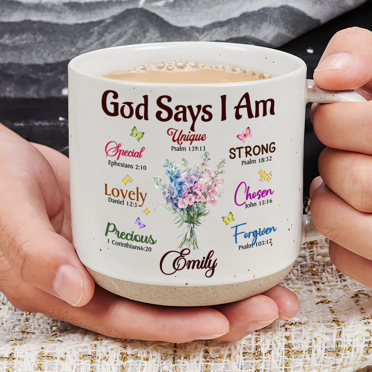 Gift For Women - God Says I Am - Personalized Pottery Mug Custom Name ...