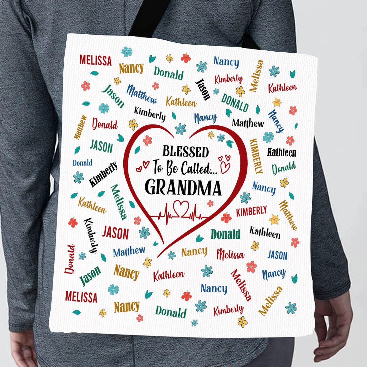 Blessed To Be Called Grandma | Personalized Tote Bag