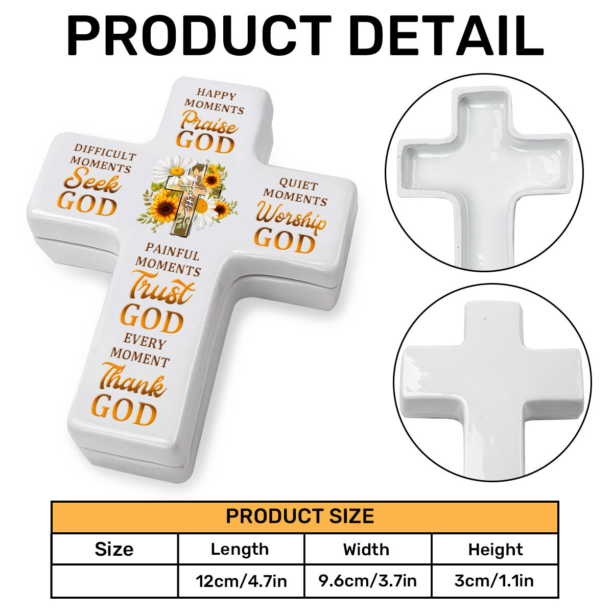 Every Moment Thank God | Cross Jewelry Box