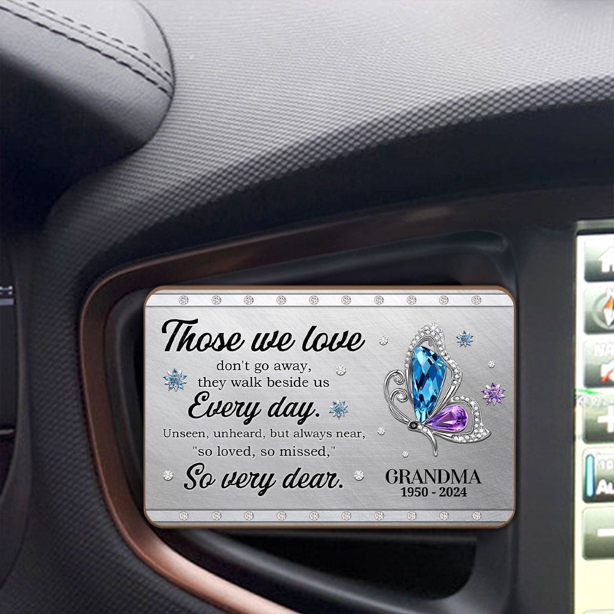 Those We Love Don't Go Away | Personalized Car Visor Clip