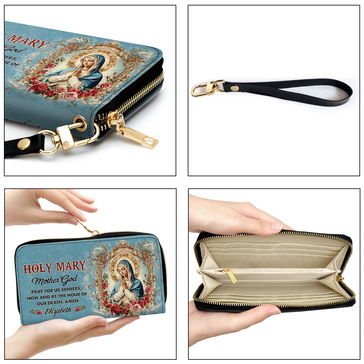 Holy Mary, Mother God | Personalized Clutch Purse