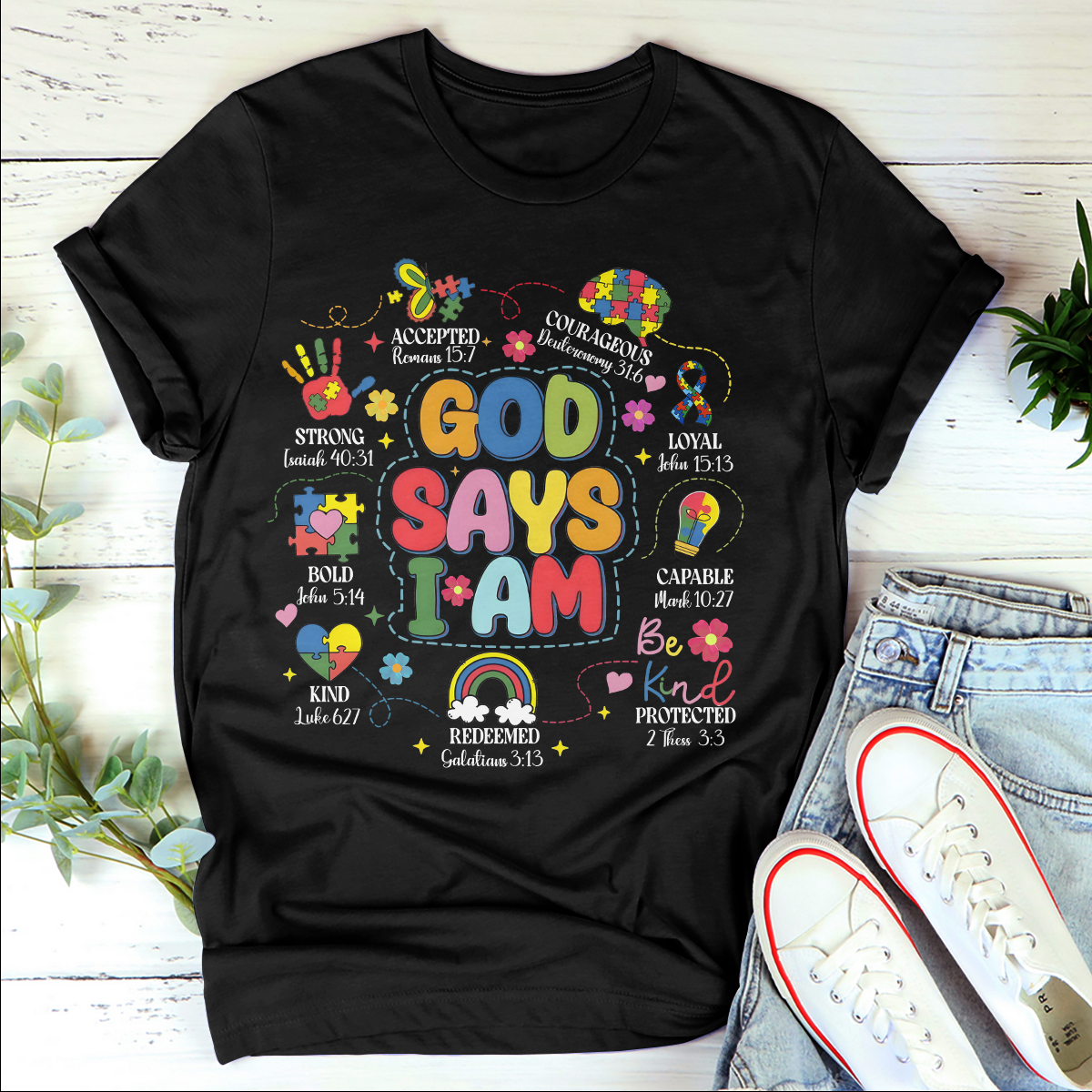 God Says I Am | 2D Unisex T-shirt