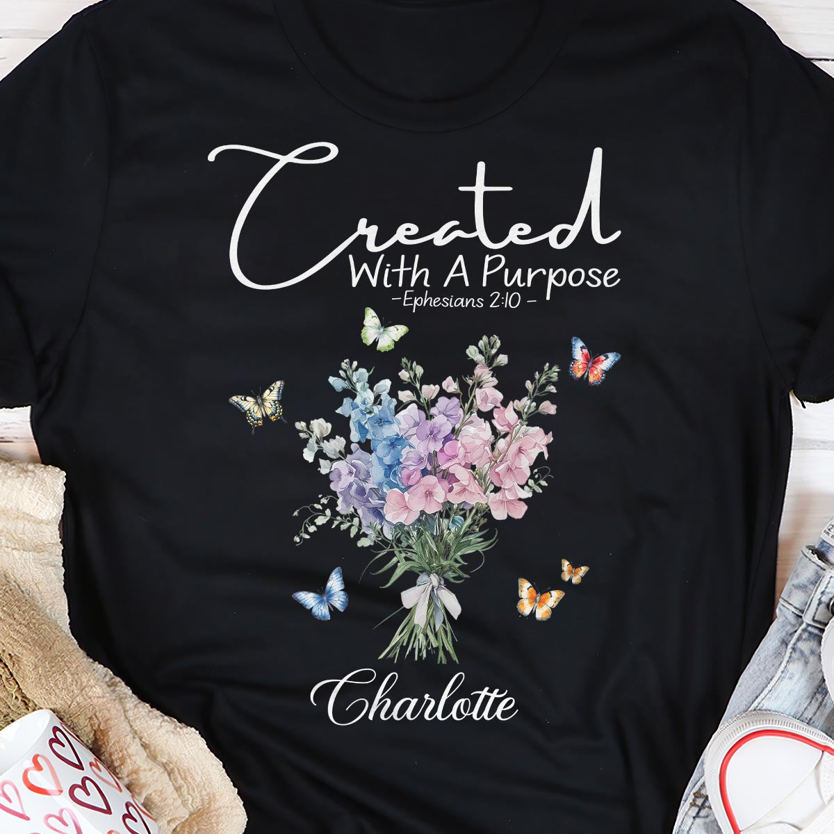Created With A Purpose | Personalized Classic Unisex T-shirt