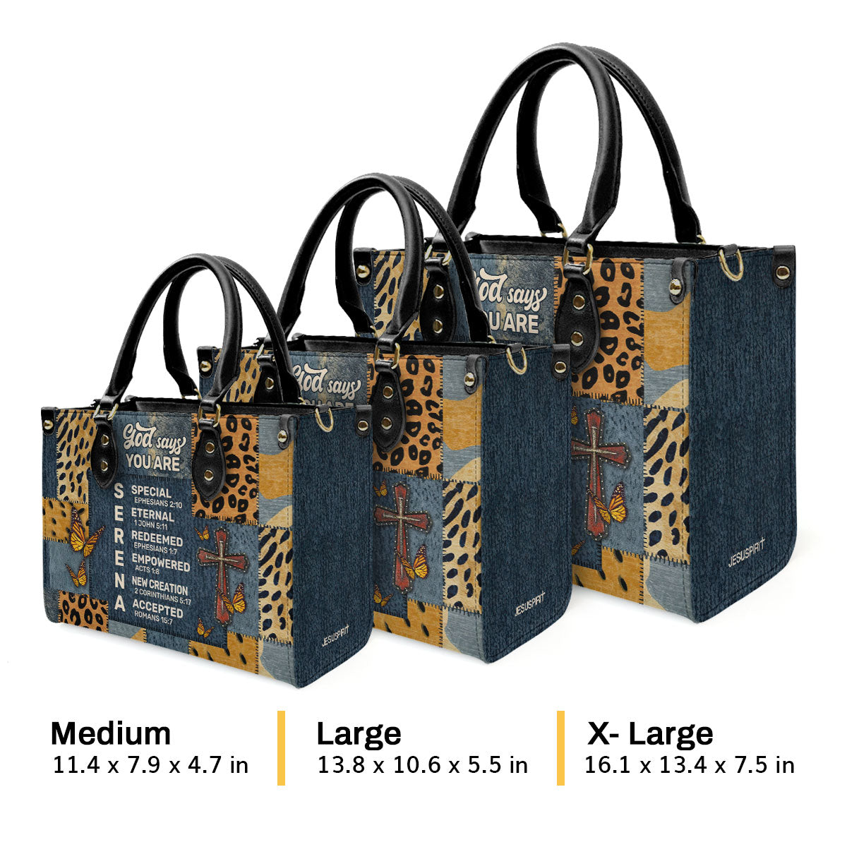 God Says You Are | Personalized Leather Handbag