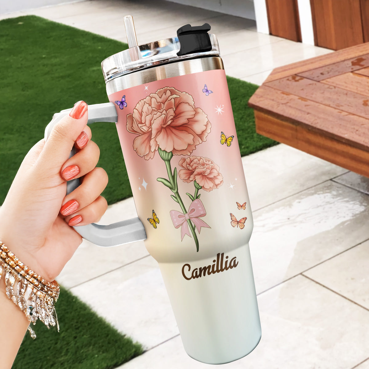 May The Lord Bless You And Protect You | Personalized Stainless Steel Tumbler