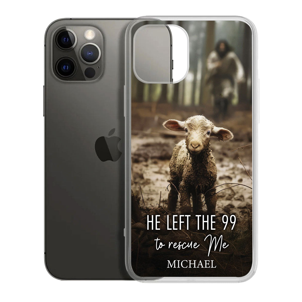 He Left The 99 To Rescue Me | Personalized Clear Silicone Phone Case