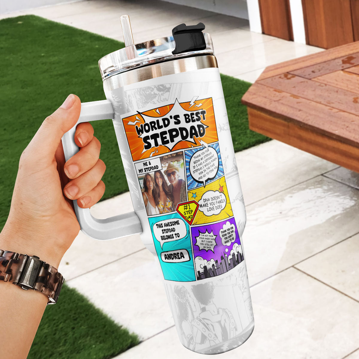 World's Best Stepdad | Personalized Stainless Steel Tumbler SSTN19