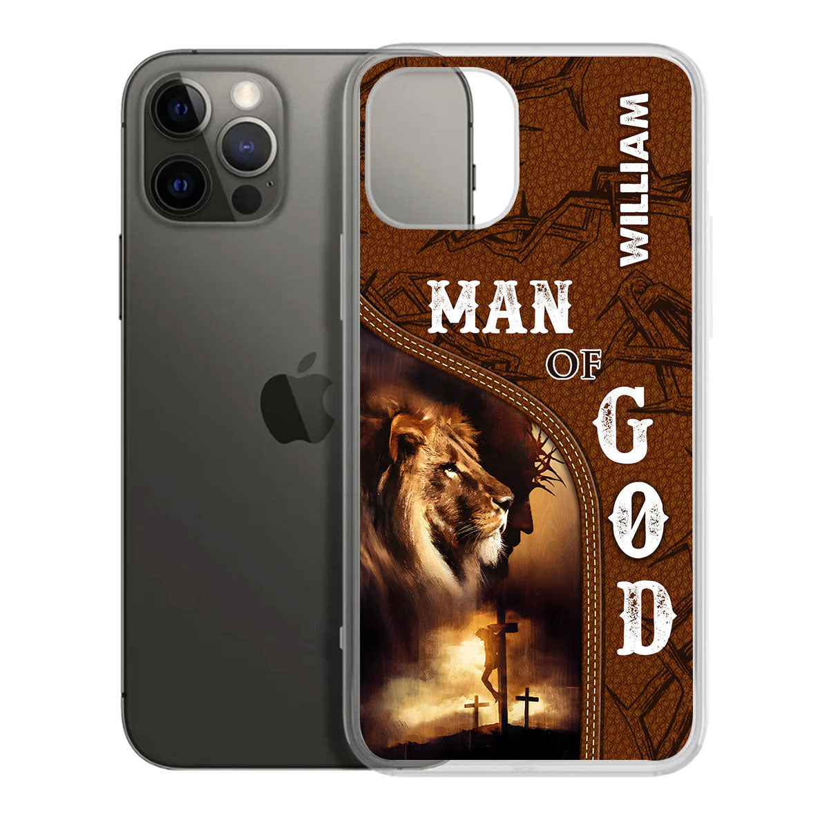 Man Of God | Personalized Clear Silicone Phone Case