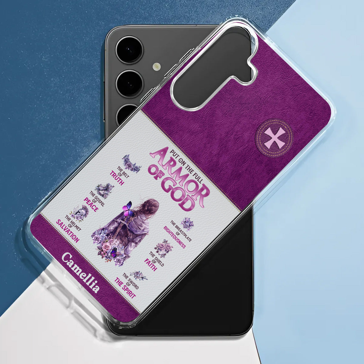 Armor Of God | Personalized Clear Silicone Phone Case