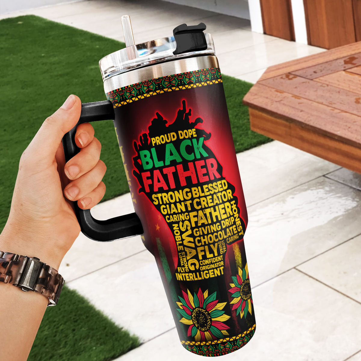 Juneteenth Tumbler | Personalized Stainless Steel Tumbler JSSSTH874