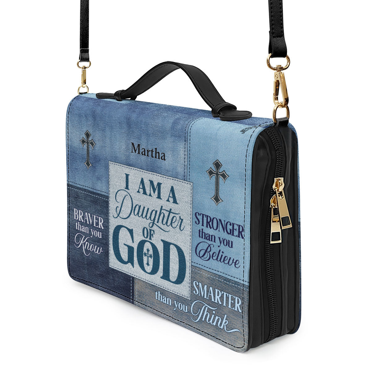 Jesuspirit | Personalized Leather Bible Cover | I Am A Daughter Of God BCM764