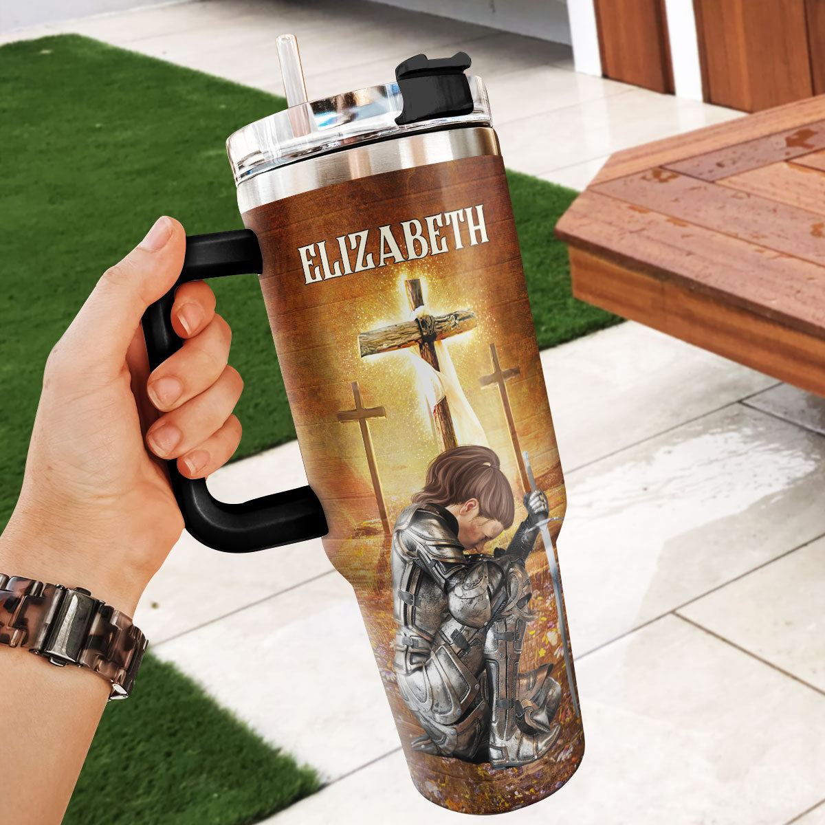 I Am The Daughter Of The King | Personalized Stainless Steel Tumbler