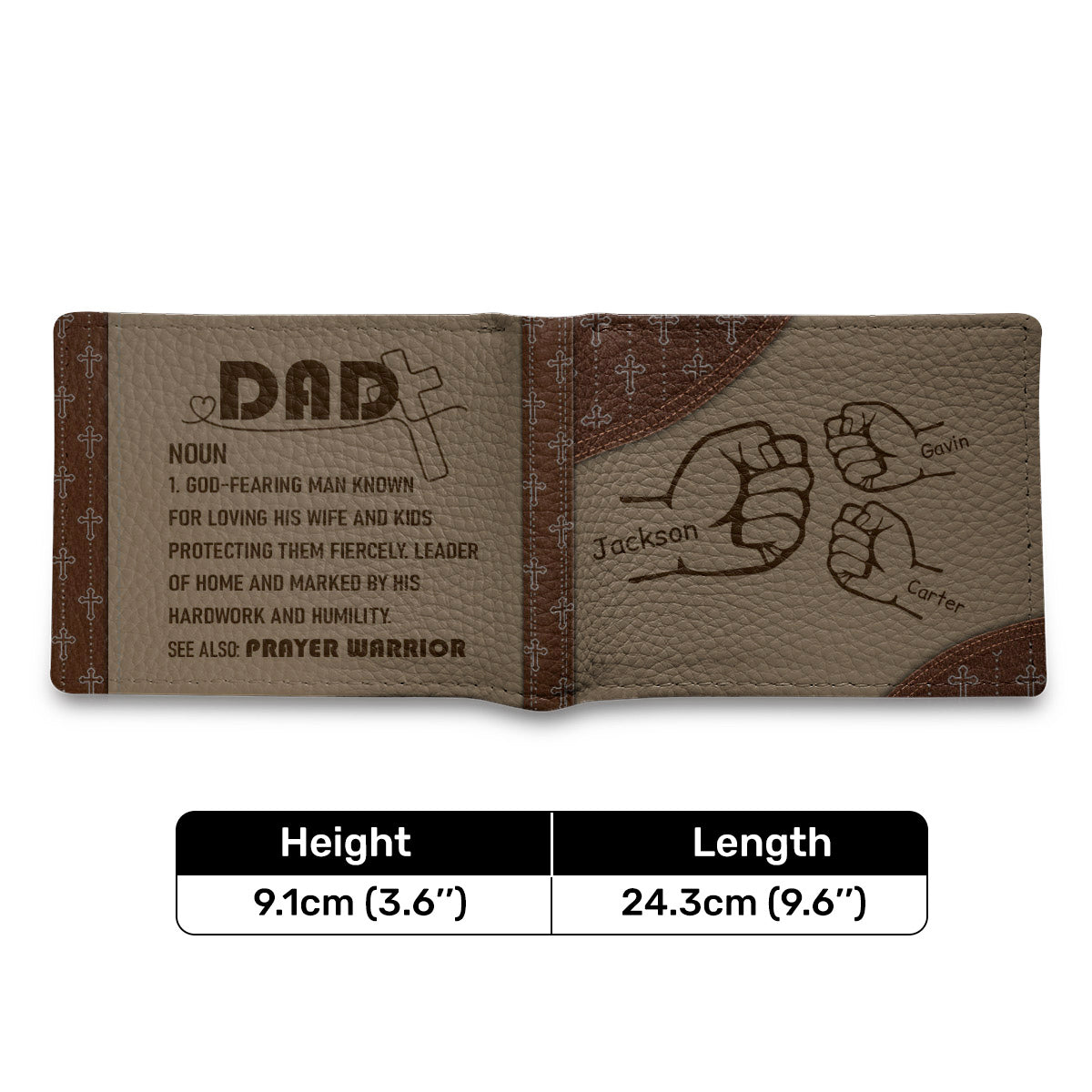 Dad Definition | Personalized Folded Wallet For Men