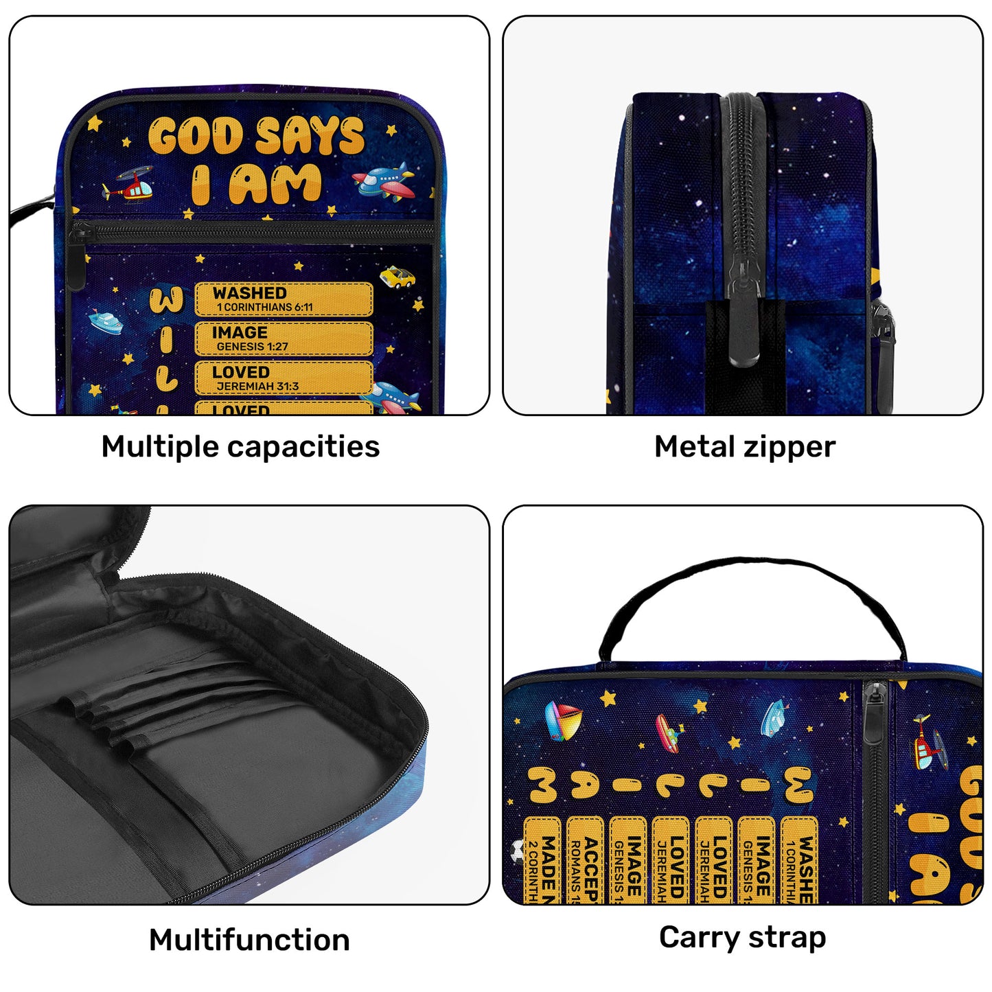 God Says I Am | Personalized Kid's Bible Bag