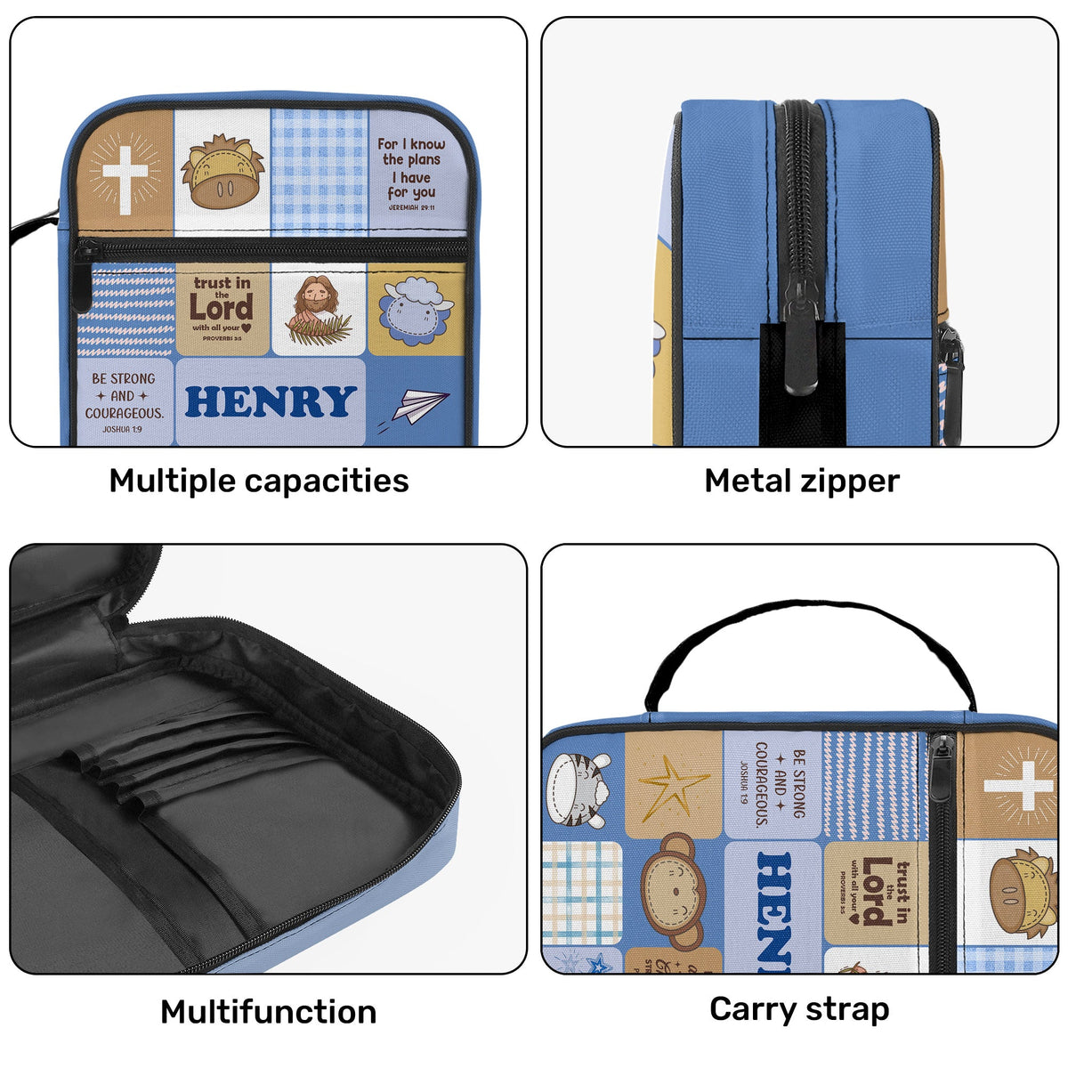 Cute Christian Gift For Kids | Personalized Kid's Bible Bag