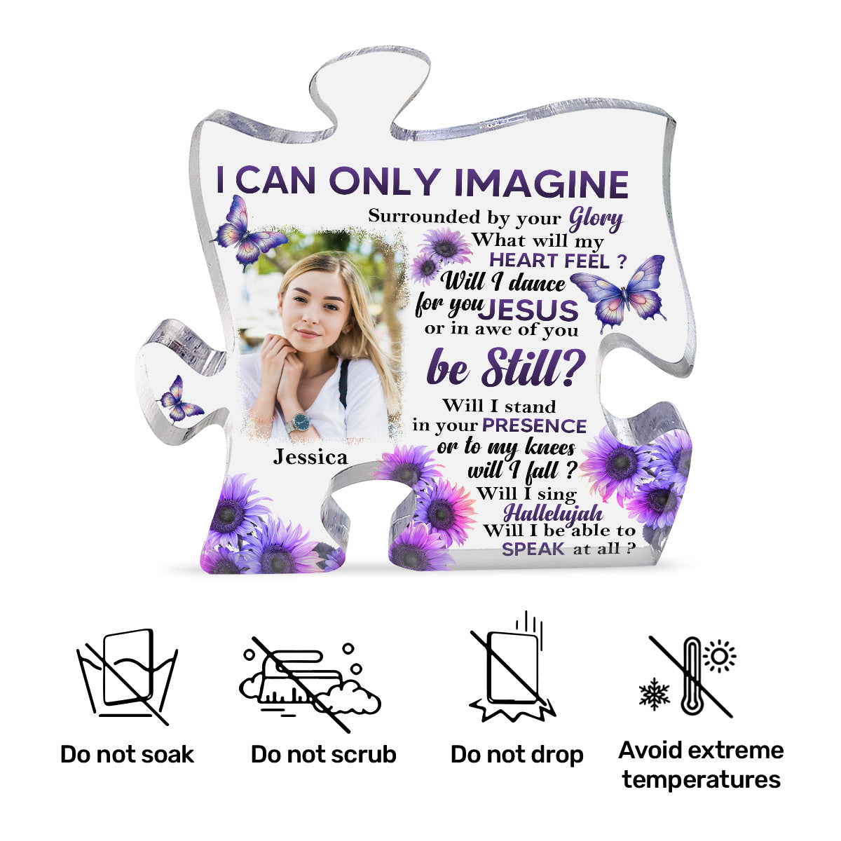 Amazing Grace | Personalized Custom Shaped Squared Acrylic Plaque JSAPPPTN1585TA