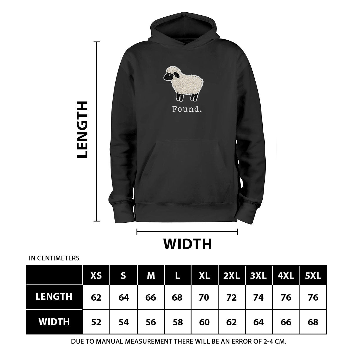 Christian Psalm 23 Lamb | 2D Unisex Hoodies