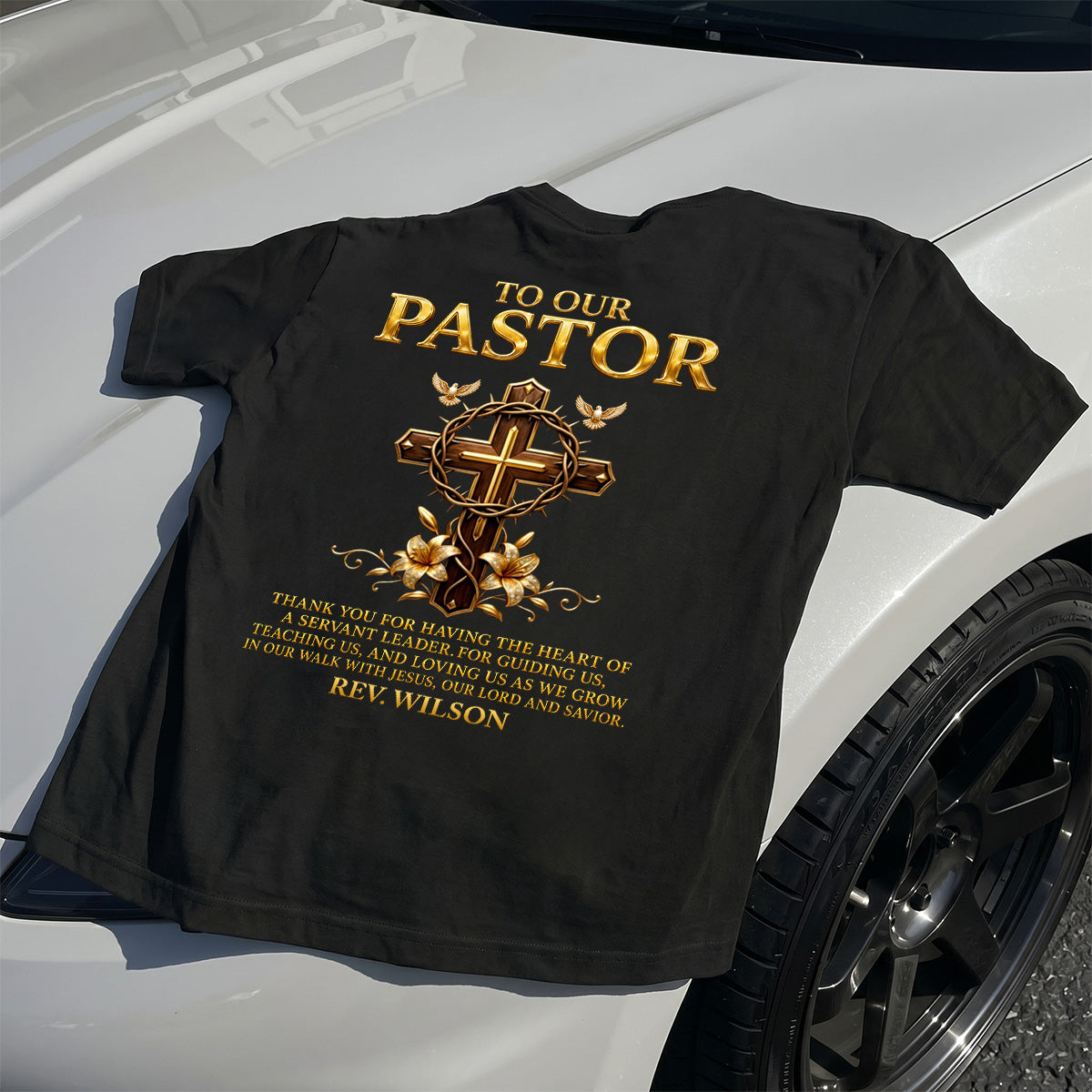 To Our Pastor For Having The Heart Of A Servant Leader | Personalized 2D Unisex T-shirt