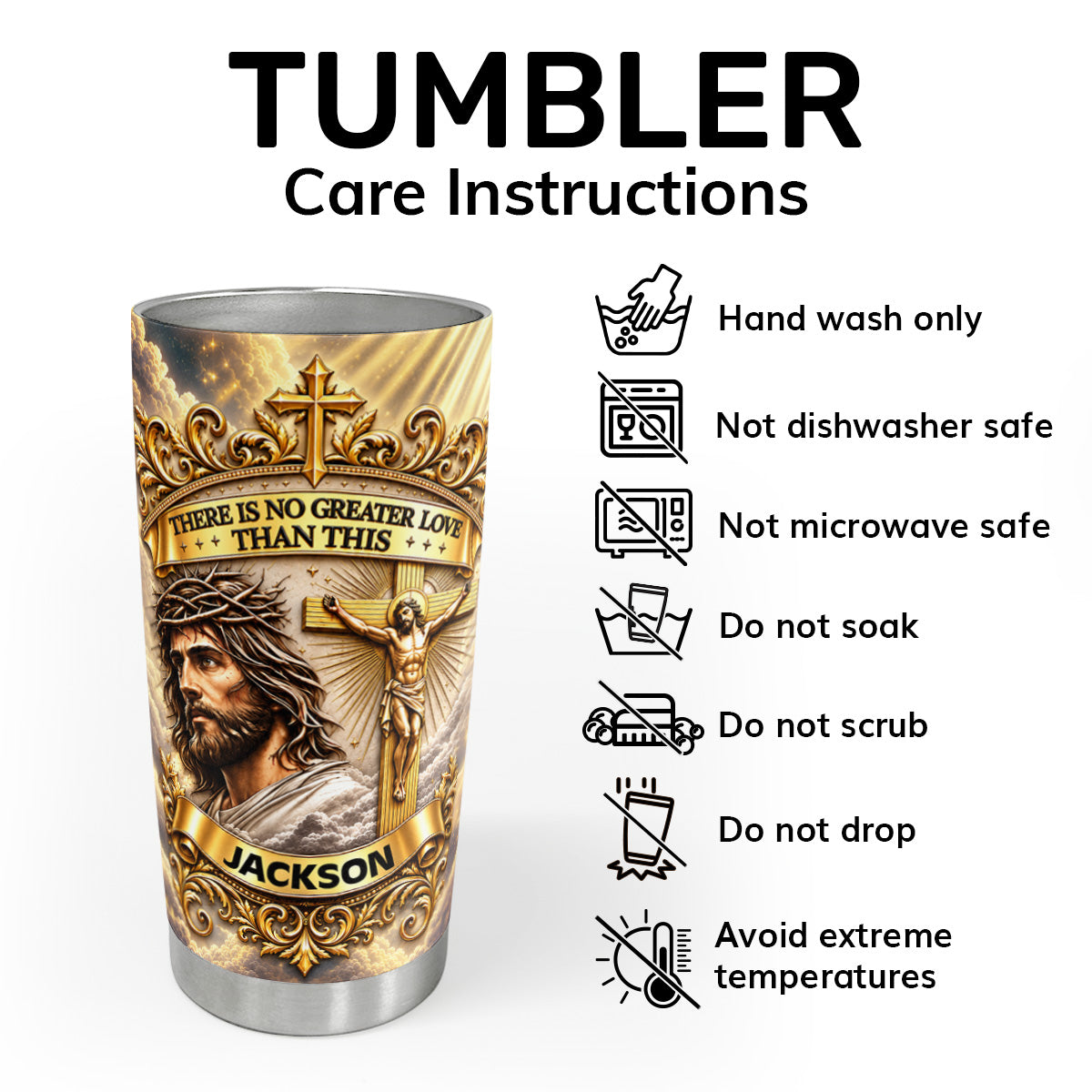 There Is No Greater Gift Than This | Personalized Stainless Steel Tumbler
