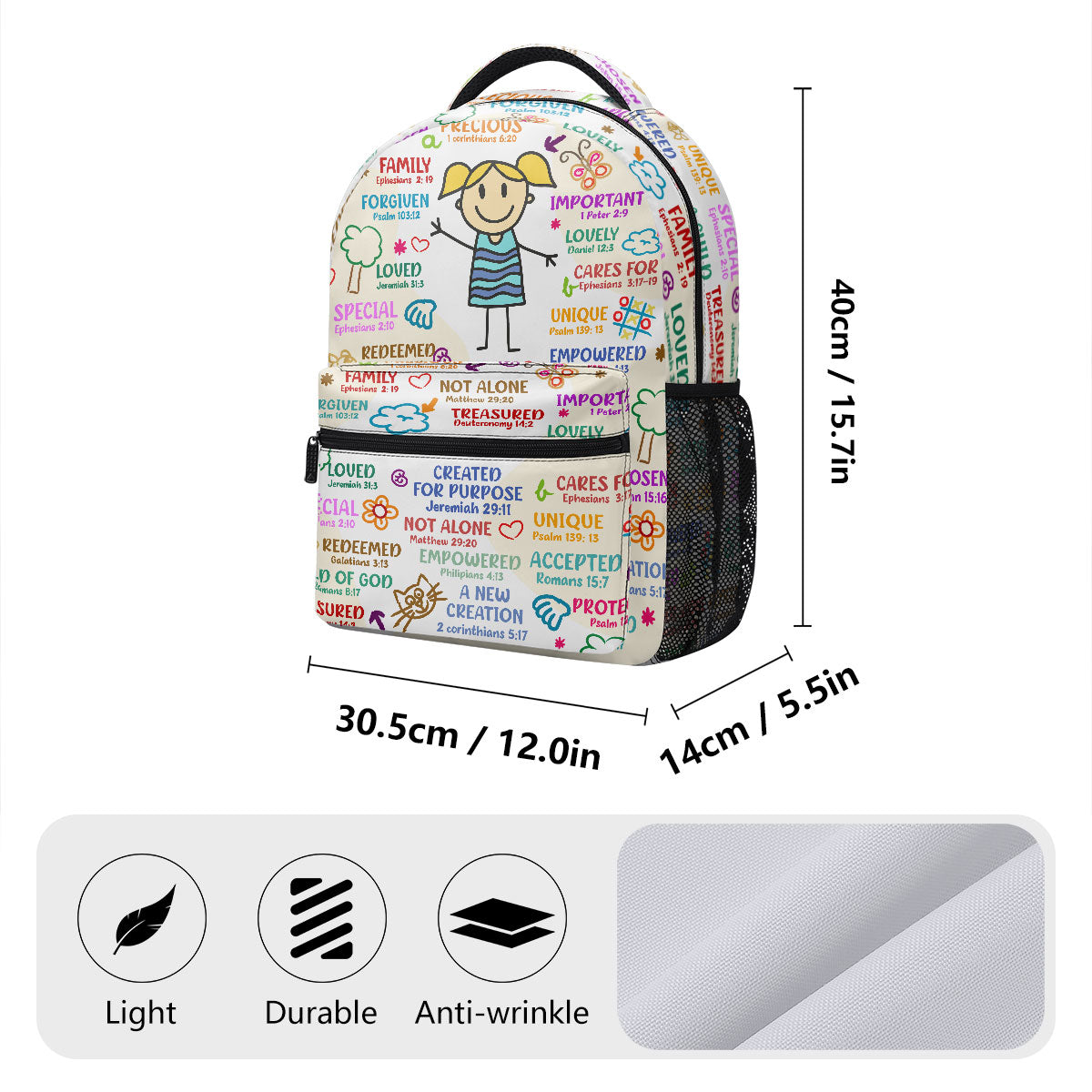 God Says I Am | Personalized Backpack JSBPPH1212L