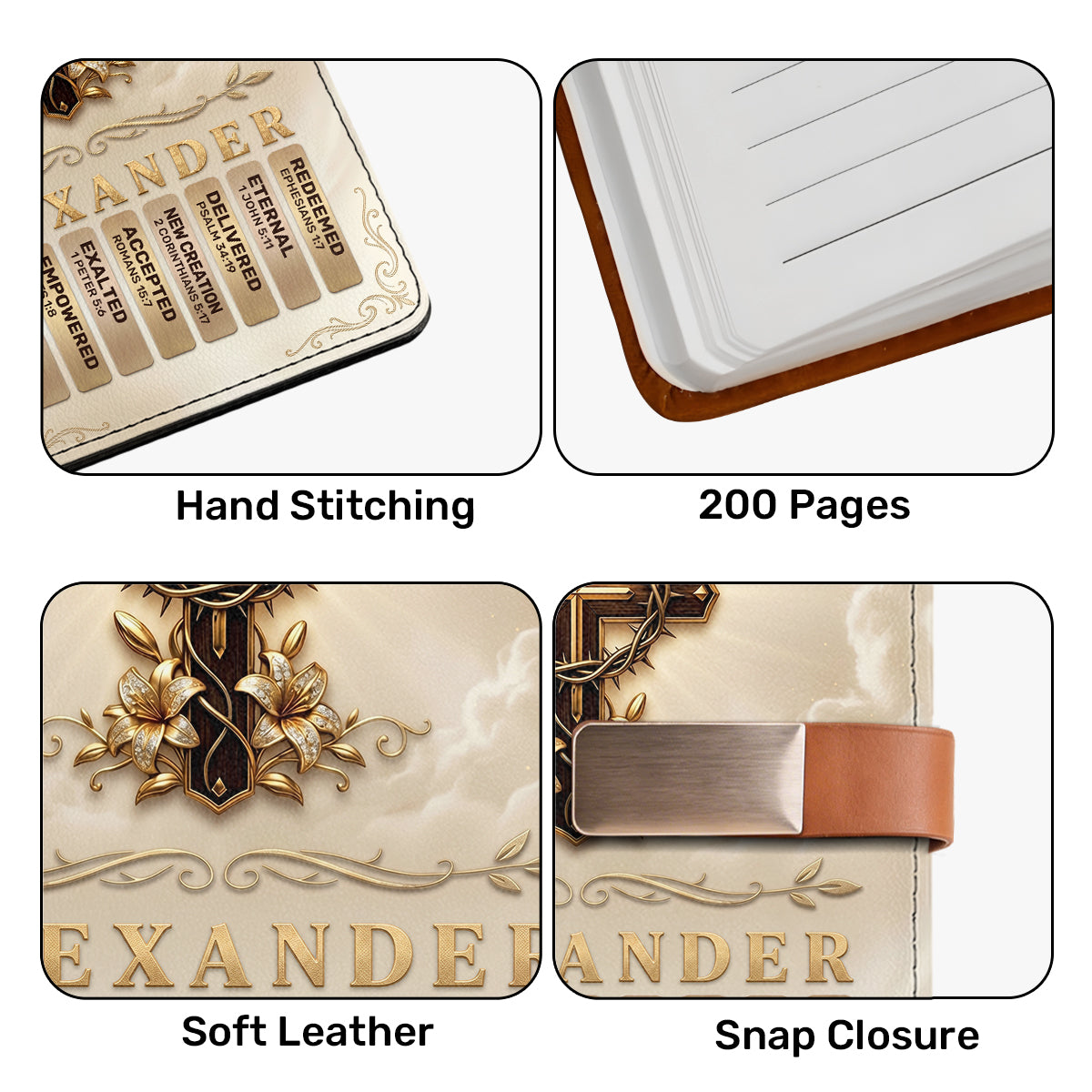 To Our Pastor | Personalized Leather Notebook & Pen Set