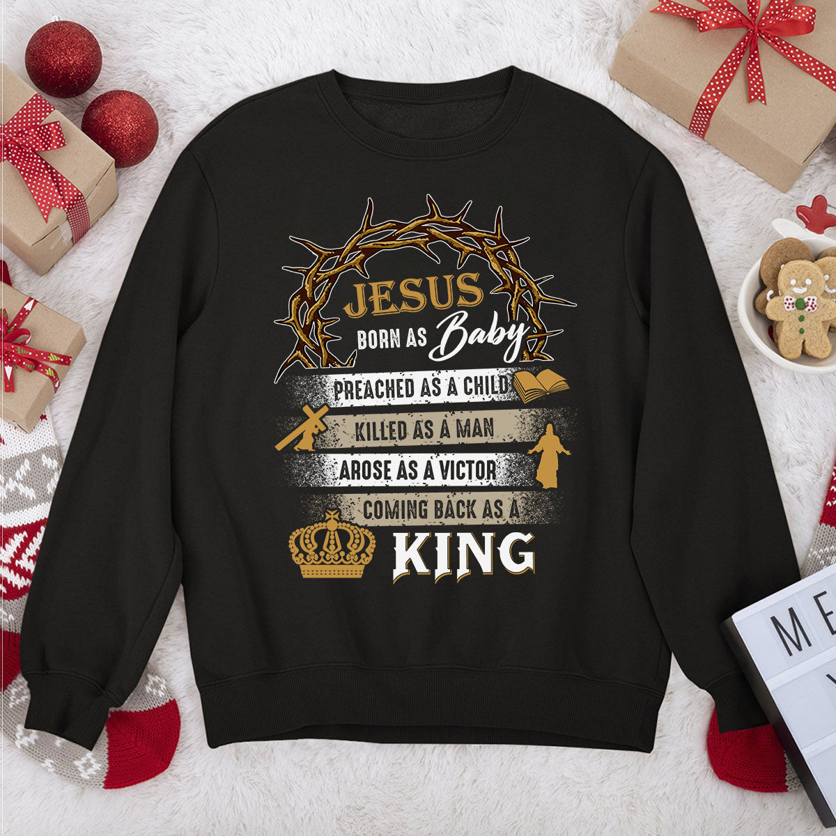 Classic Christian Unisex Sweatshirt - Jesus Killed As A Man NUM259