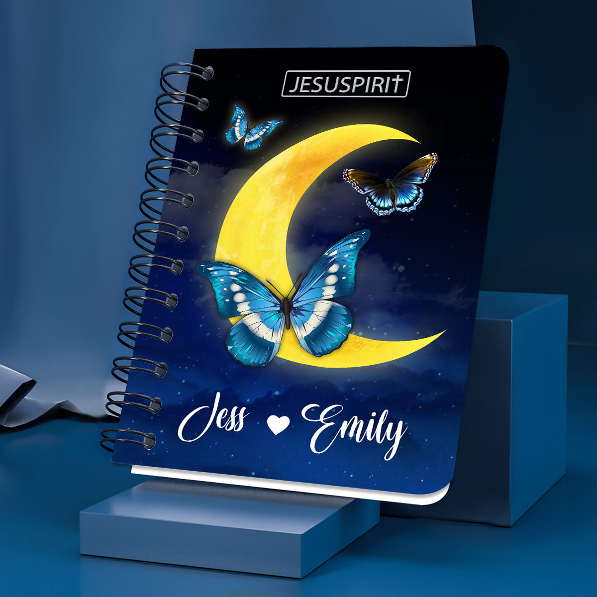 Stunning Personalized Butterfly Spiral Journal - I’m So Thankful That God Made You My Mom HIHN322