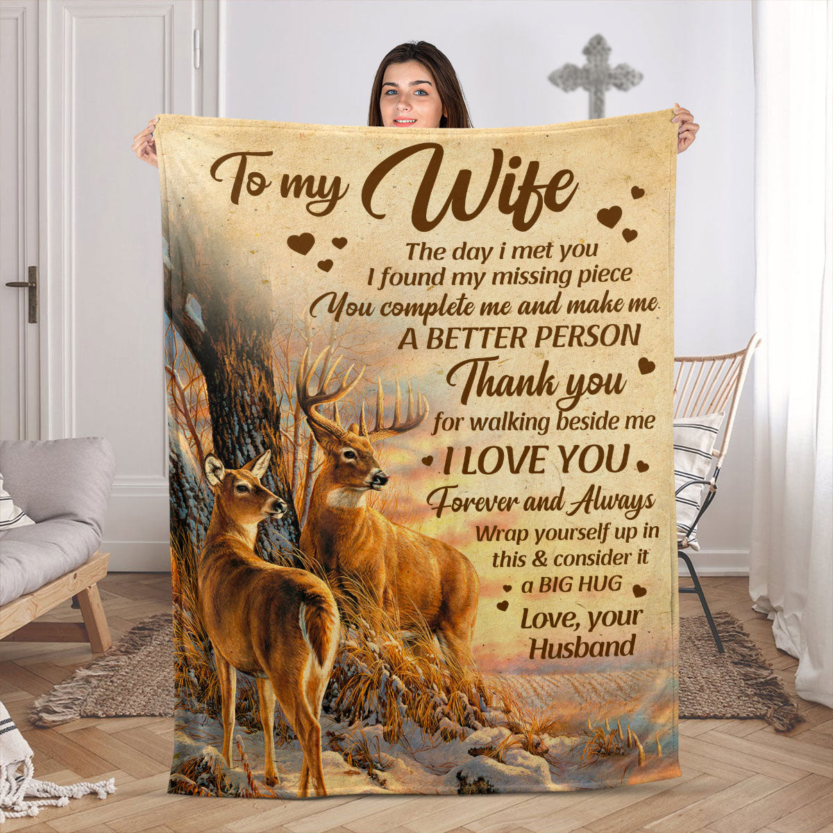 Jesuspirit | Fleece Blanket For Christian Wife | Religious Anniversary