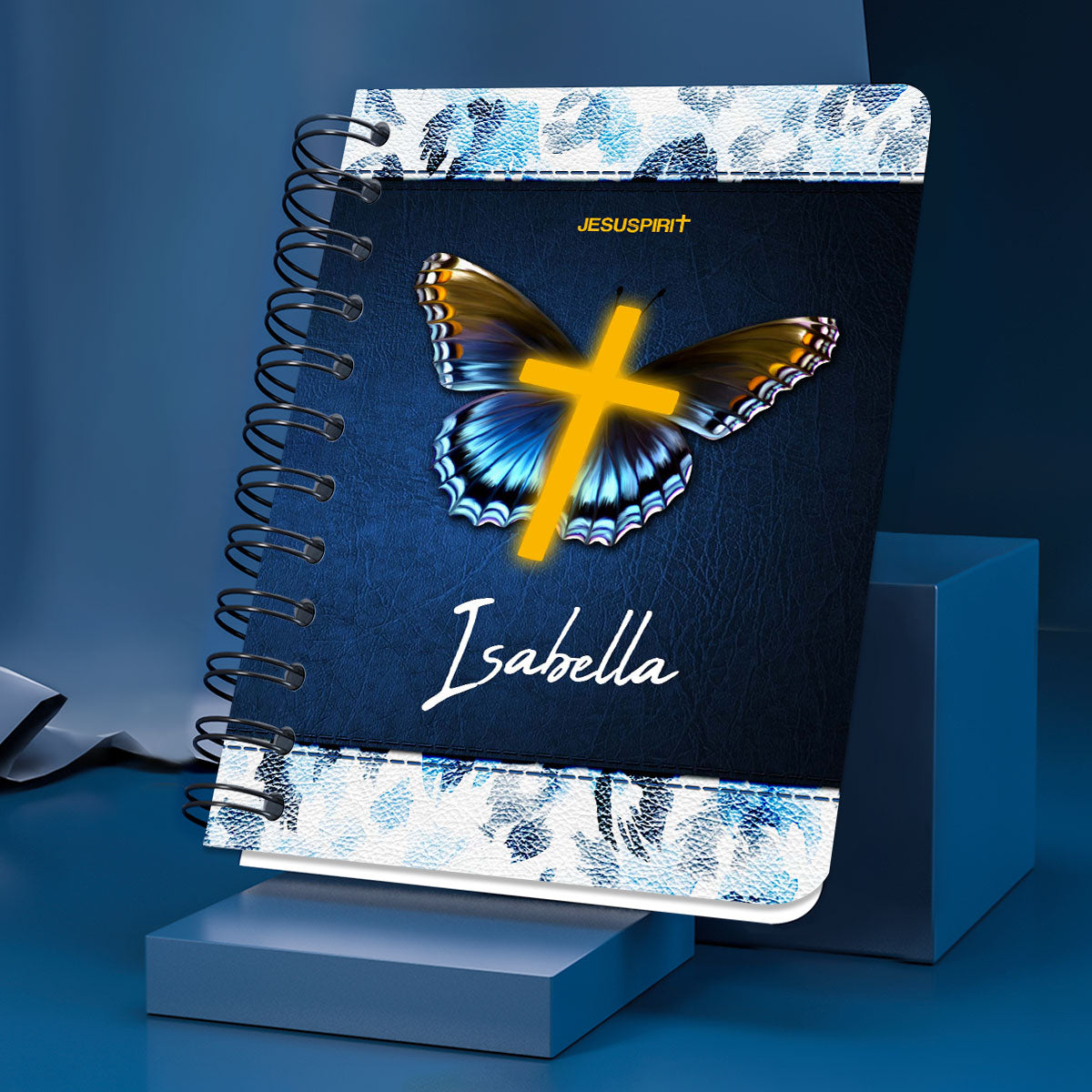 Jesuspirit Personalized Spiral Journal | Matthew 19:26 | With God All Things Are Possible | Scripture Gifts For Christian People SJHN668